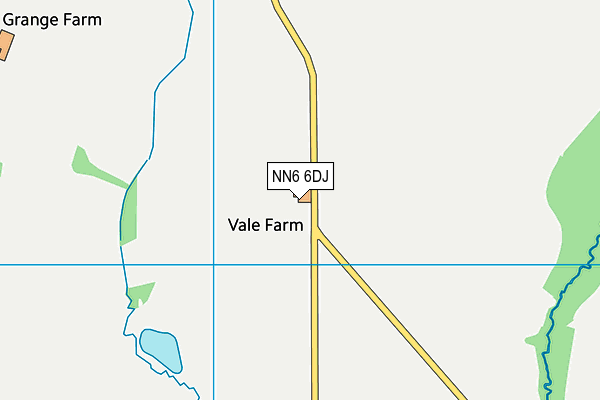 NN6 6DJ map - OS VectorMap District (Ordnance Survey)
