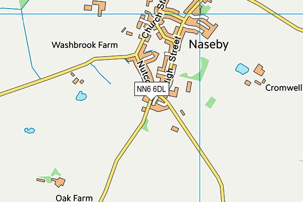 NN6 6DL map - OS VectorMap District (Ordnance Survey)