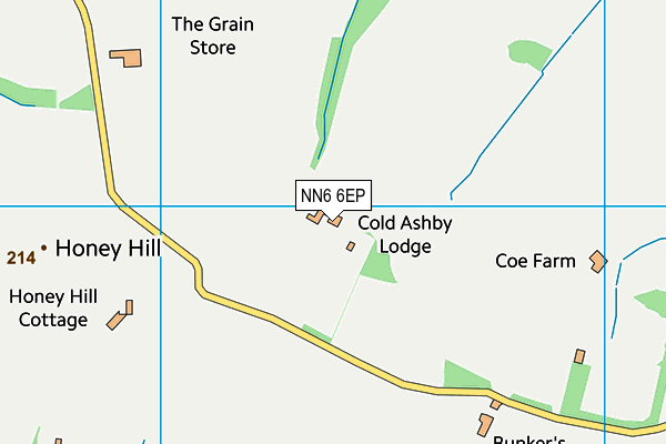 Cold Ashby Golf Centre map (NN6 6EP) - OS VectorMap District (Ordnance Survey)