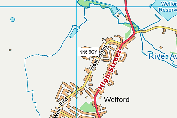 NN6 6GY map - OS VectorMap District (Ordnance Survey)
