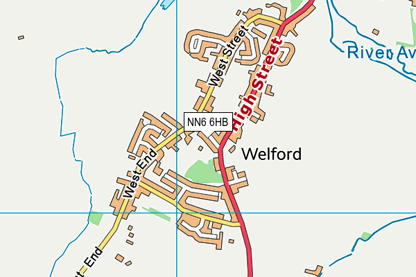 NN6 6HB map - OS VectorMap District (Ordnance Survey)