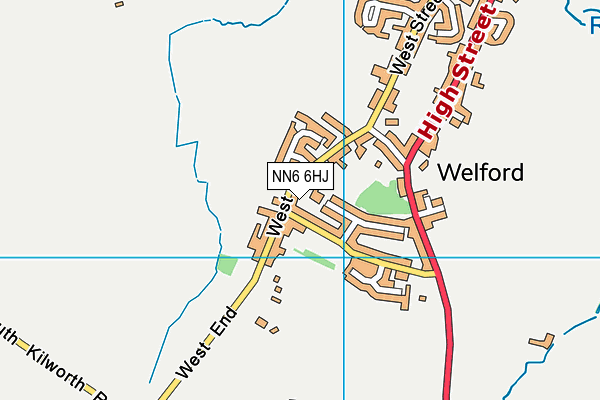NN6 6HJ map - OS VectorMap District (Ordnance Survey)