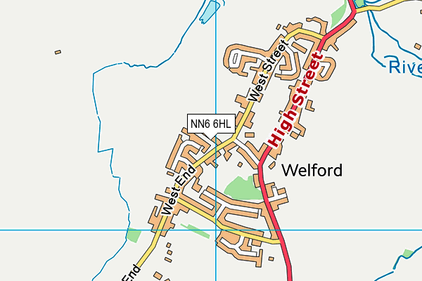 NN6 6HL map - OS VectorMap District (Ordnance Survey)