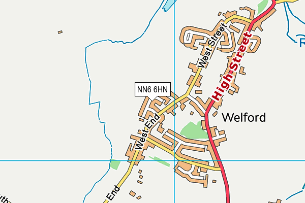 NN6 6HN map - OS VectorMap District (Ordnance Survey)