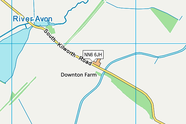 NN6 6JH map - OS VectorMap District (Ordnance Survey)