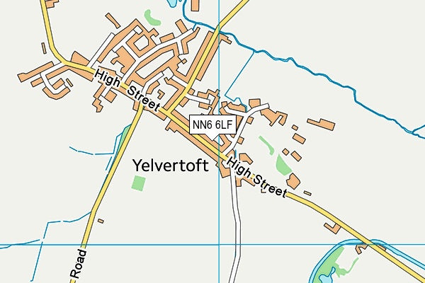 NN6 6LF map - OS VectorMap District (Ordnance Survey)
