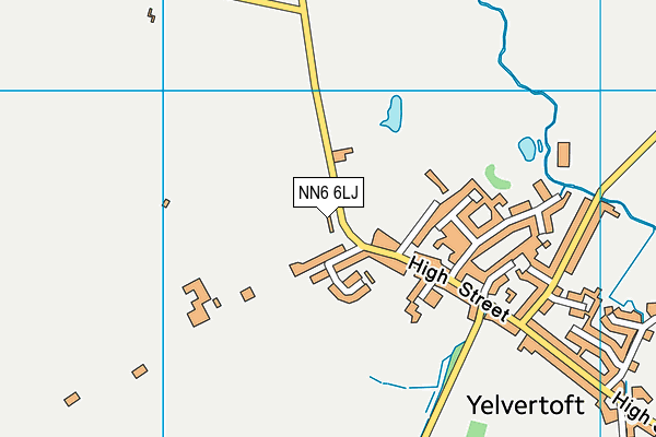 Yelvertoft Sports Field map (NN6 6LJ) - OS VectorMap District (Ordnance Survey)