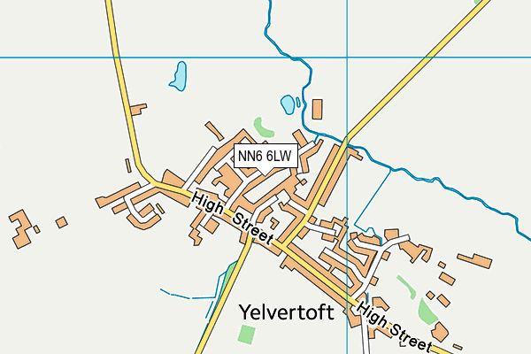 NN6 6LW map - OS VectorMap District (Ordnance Survey)