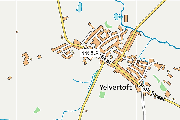 NN6 6LX map - OS VectorMap District (Ordnance Survey)