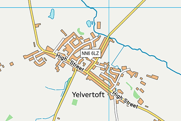 NN6 6LZ map - OS VectorMap District (Ordnance Survey)