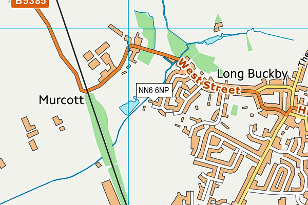 NN6 6NP map - OS VectorMap District (Ordnance Survey)