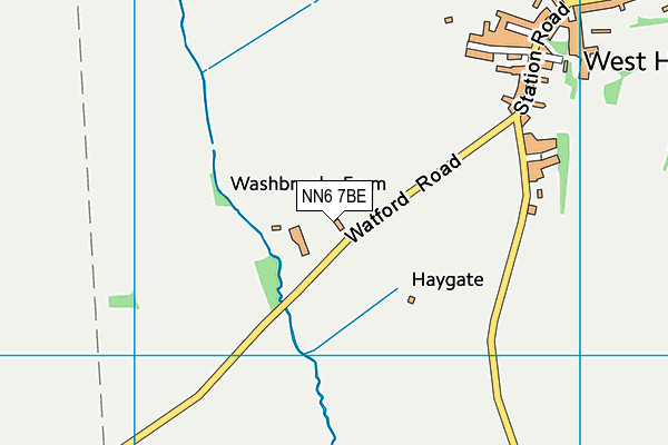 NN6 7BE map - OS VectorMap District (Ordnance Survey)