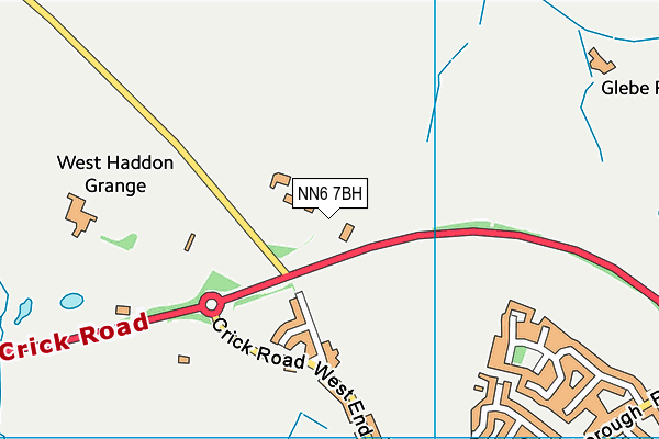 NN6 7BH map - OS VectorMap District (Ordnance Survey)