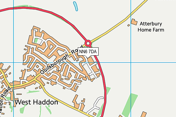 NN6 7DA map - OS VectorMap District (Ordnance Survey)