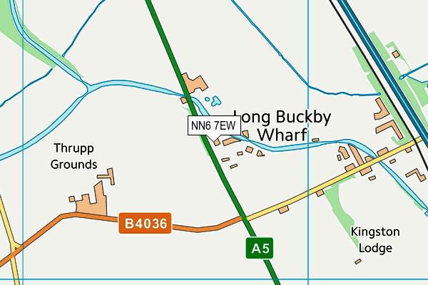 NN6 7EW map - OS VectorMap District (Ordnance Survey)