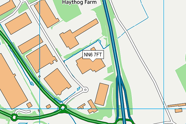 NN6 7FT map - OS VectorMap District (Ordnance Survey)