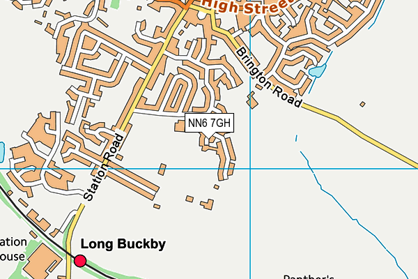 Long Buckby Afc map (NN6 7GH) - OS VectorMap District (Ordnance Survey)