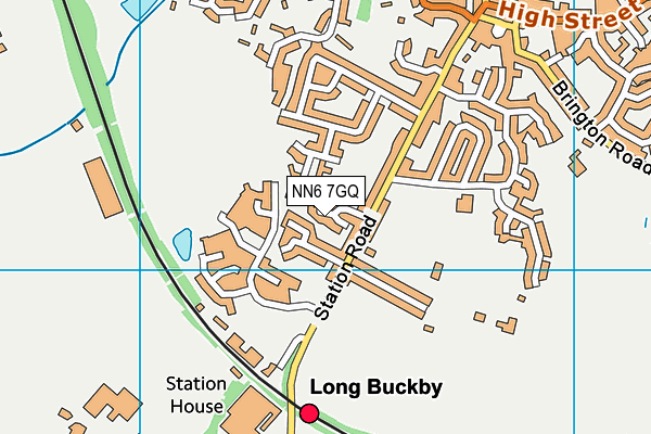 NN6 7GQ map - OS VectorMap District (Ordnance Survey)