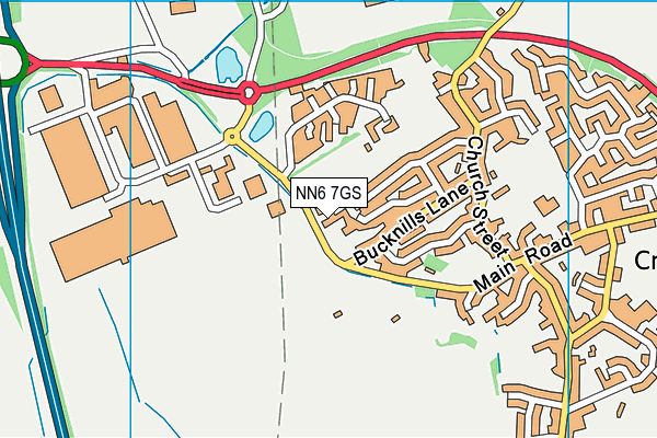 NN6 7GS map - OS VectorMap District (Ordnance Survey)