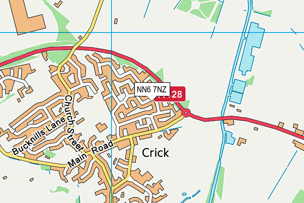 NN6 7NZ map - OS VectorMap District (Ordnance Survey)