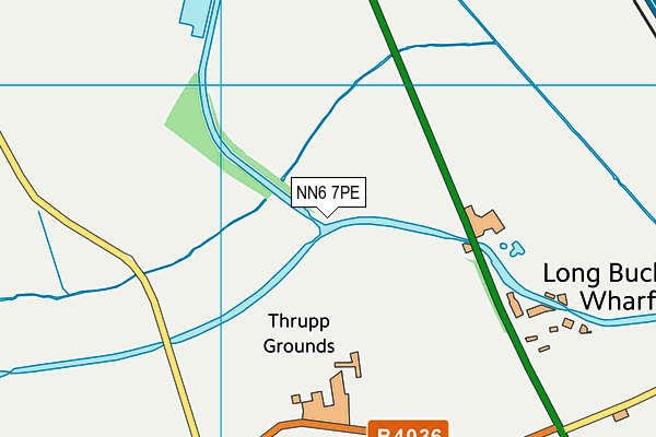 NN6 7PE map - OS VectorMap District (Ordnance Survey)