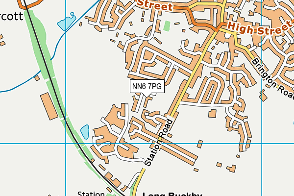 NN6 7PG map - OS VectorMap District (Ordnance Survey)