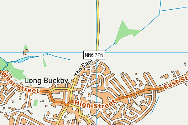 NN6 7PN map - OS VectorMap District (Ordnance Survey)
