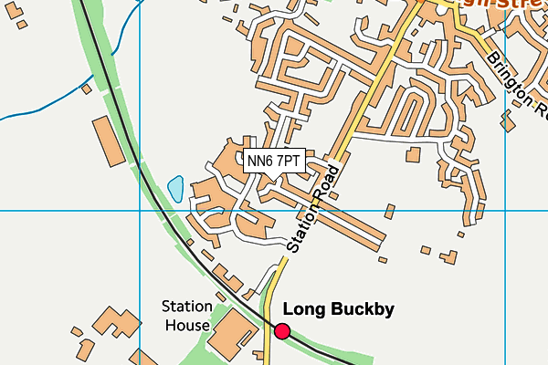 NN6 7PT map - OS VectorMap District (Ordnance Survey)