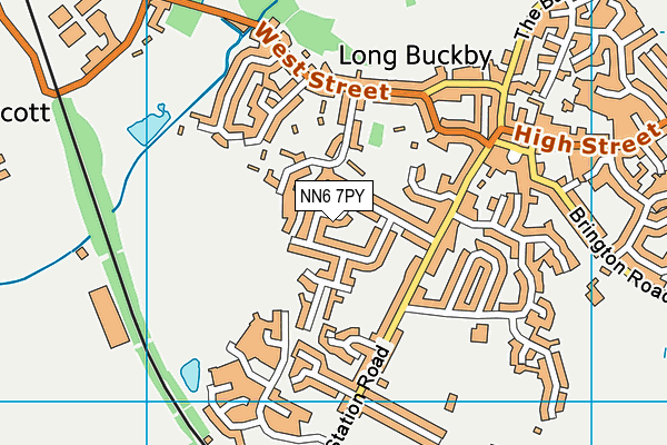 NN6 7PY map - OS VectorMap District (Ordnance Survey)
