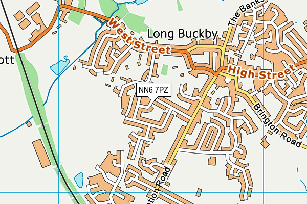 NN6 7PZ map - OS VectorMap District (Ordnance Survey)
