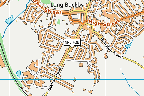 NN6 7QB map - OS VectorMap District (Ordnance Survey)