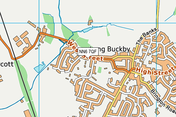 NN6 7QF map - OS VectorMap District (Ordnance Survey)