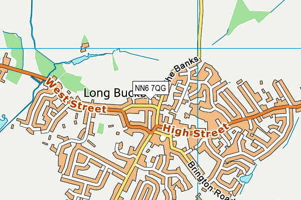NN6 7QG map - OS VectorMap District (Ordnance Survey)