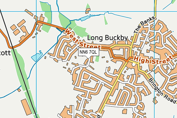 NN6 7QL map - OS VectorMap District (Ordnance Survey)