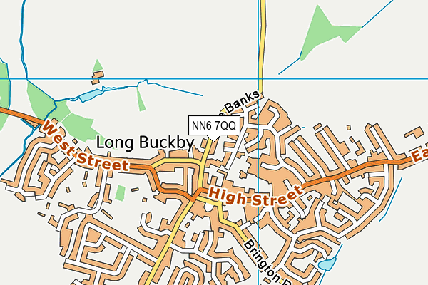 NN6 7QQ map - OS VectorMap District (Ordnance Survey)