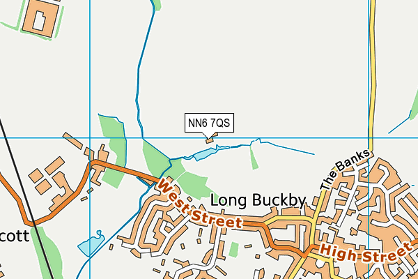 NN6 7QS map - OS VectorMap District (Ordnance Survey)