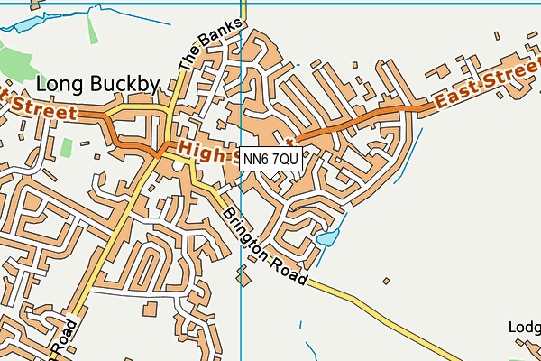 NN6 7QU map - OS VectorMap District (Ordnance Survey)