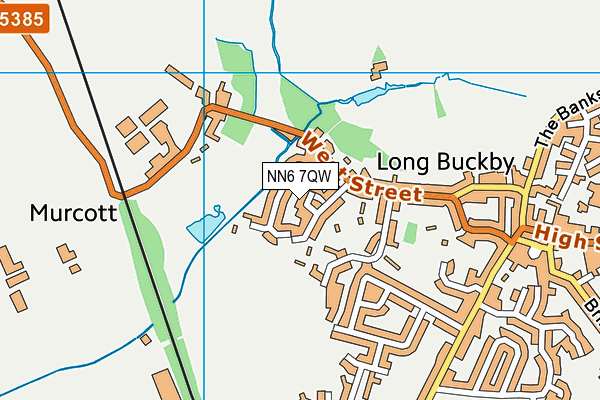 NN6 7QW map - OS VectorMap District (Ordnance Survey)