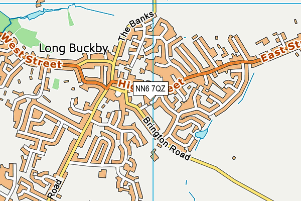 NN6 7QZ map - OS VectorMap District (Ordnance Survey)