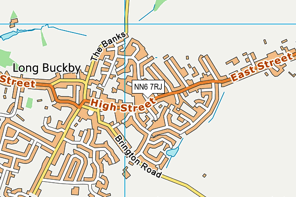 NN6 7RJ map - OS VectorMap District (Ordnance Survey)