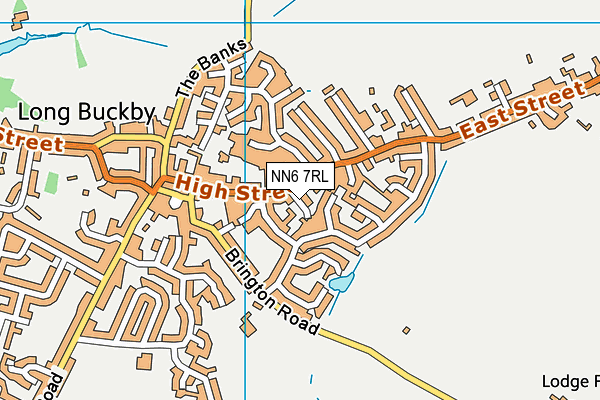 NN6 7RL map - OS VectorMap District (Ordnance Survey)