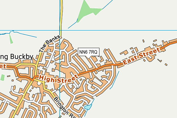 NN6 7RQ map - OS VectorMap District (Ordnance Survey)