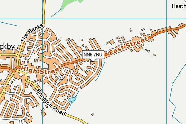 NN6 7RU map - OS VectorMap District (Ordnance Survey)