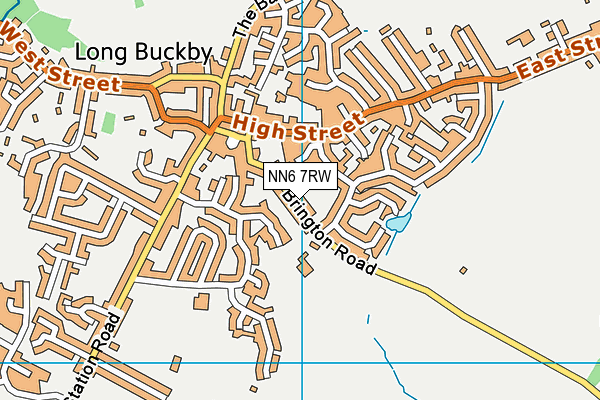 NN6 7RW map - OS VectorMap District (Ordnance Survey)