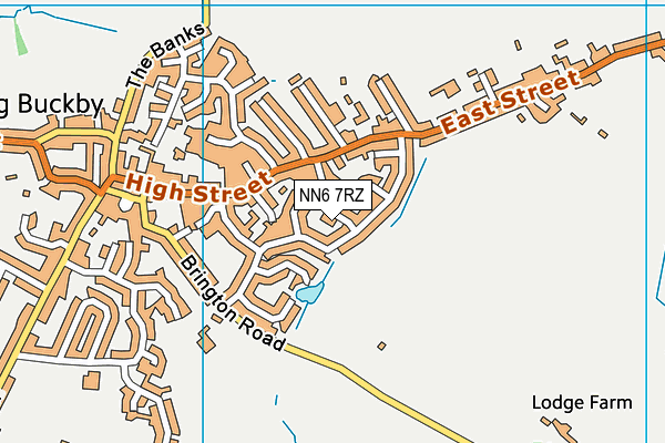 NN6 7RZ map - OS VectorMap District (Ordnance Survey)