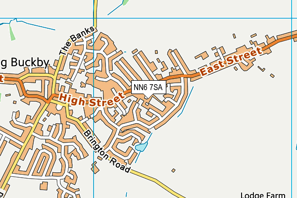 NN6 7SA map - OS VectorMap District (Ordnance Survey)