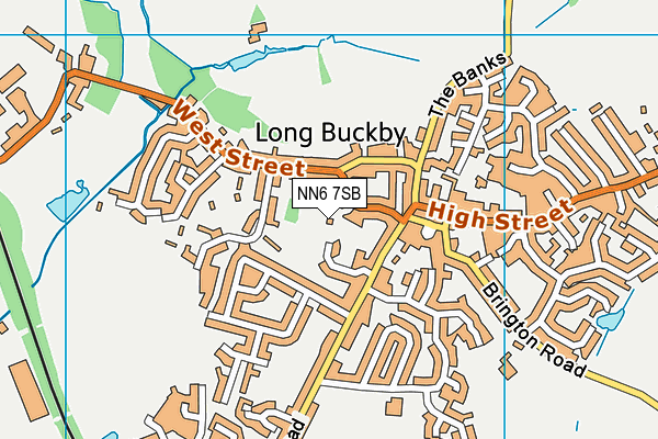 NN6 7SB map - OS VectorMap District (Ordnance Survey)