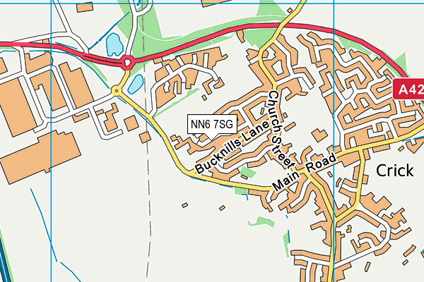 NN6 7SG map - OS VectorMap District (Ordnance Survey)