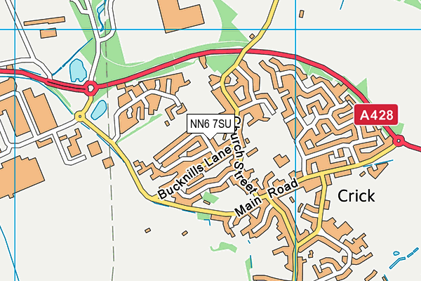 NN6 7SU map - OS VectorMap District (Ordnance Survey)