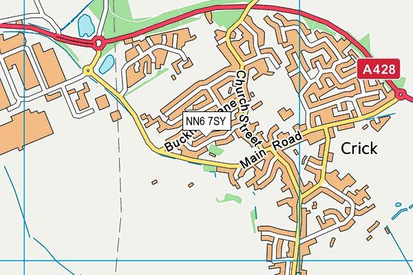 NN6 7SY map - OS VectorMap District (Ordnance Survey)